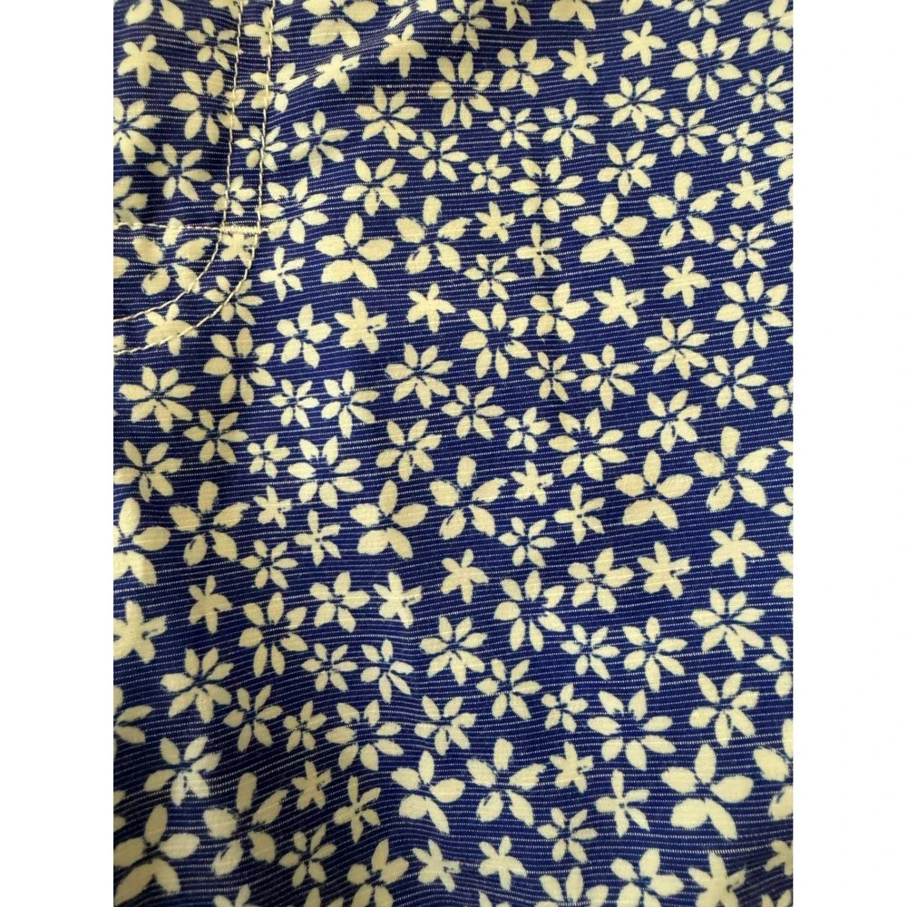 Johnnie-O Mens LOT Blue White Floral Swim Trunks Mesh Liner Size Medium